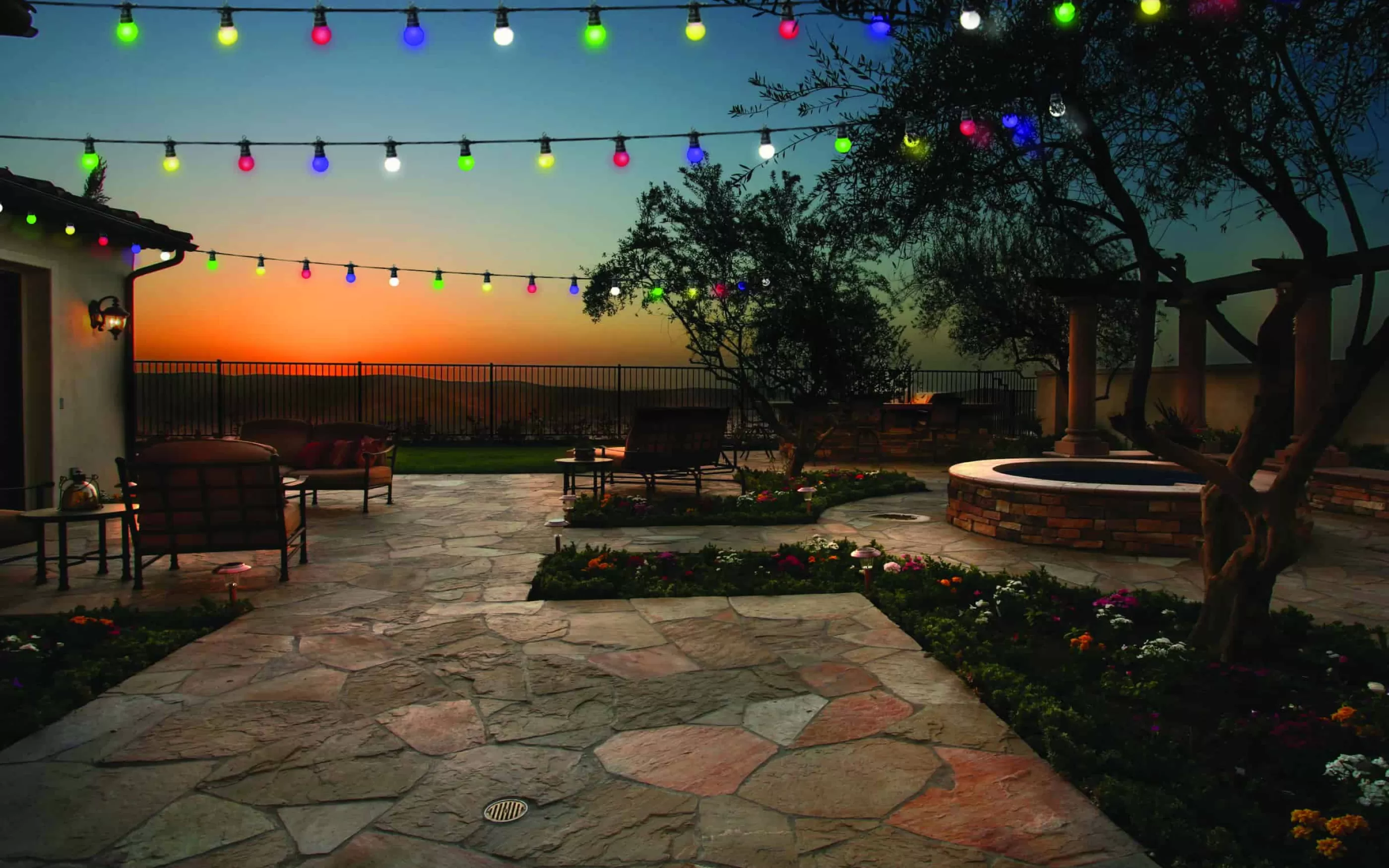 10 Led Heavy Duty Festoon Christmas Lights Multicoloured Fdl (5M)*Christmas Land Shop
