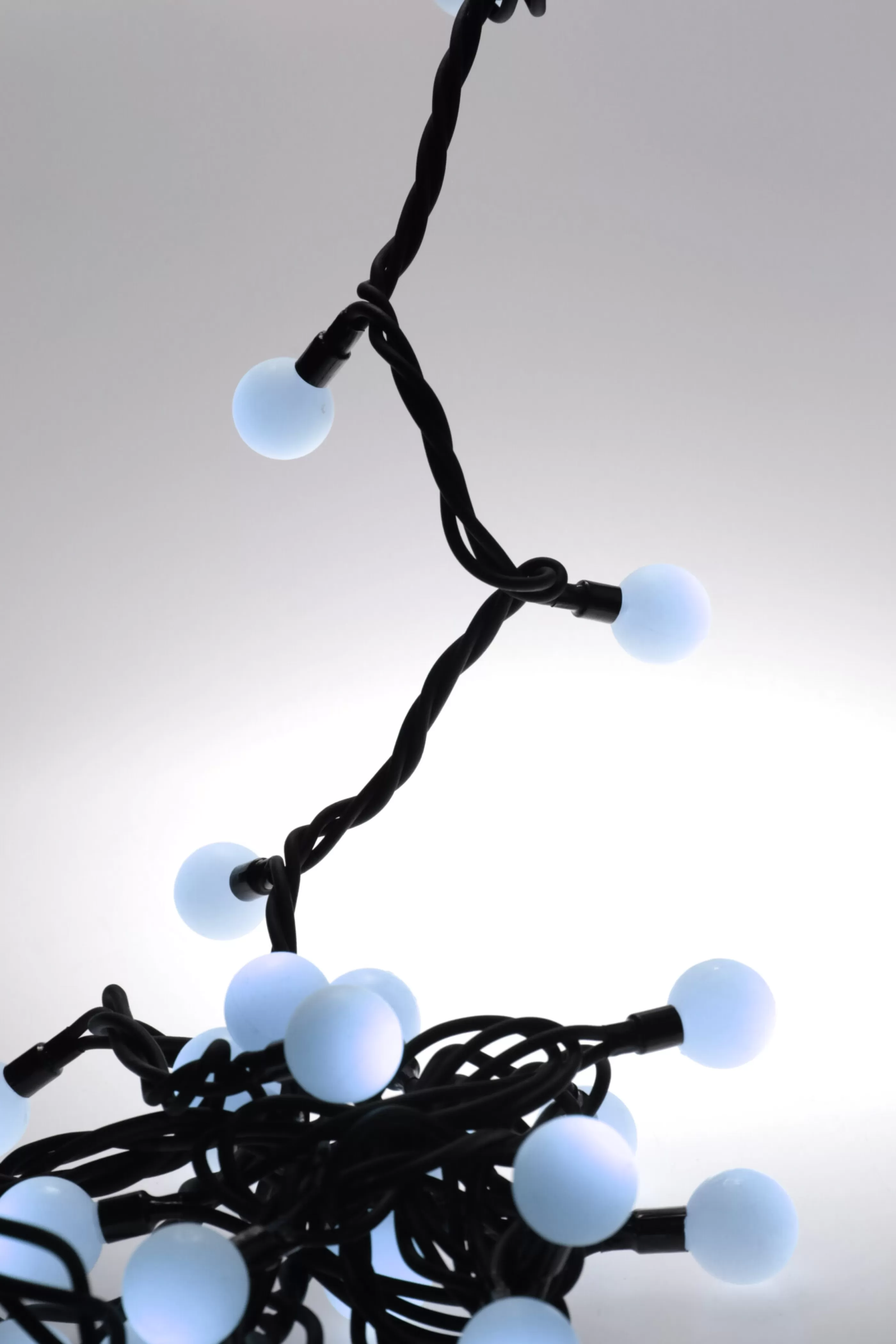 50 Extendable Outdoor Xp Led Ice-White Berry Christmas Lights*Christmas Land Online